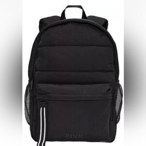 PINK Victoria's Secret Black Backpack Minimalist Design